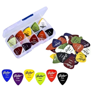 Caixa Kit 50 Unidades Palheta Paleta Guitarra Violão Baixo em Oferta na Shopee