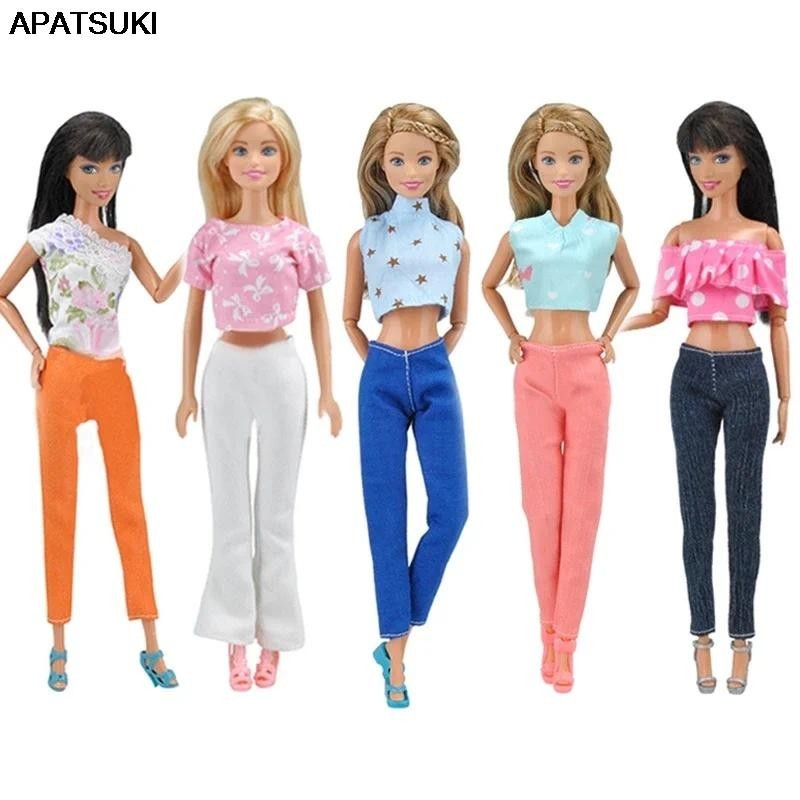 Barbie Roupas e Acessórios Conjunto Floral com calça - Mattel