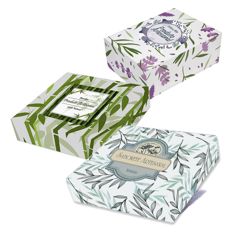 Kit 20 Etiquetas Adesivas + 20 Papeis Offset para Embalar Sabonete ...