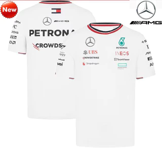 2024 Mais Nova Camiseta F1 Racing Jersey + Mercedes AMG Petronas F1 2024 Do Motorista Da Equipe + De Manga Curta De Verão Men & Women