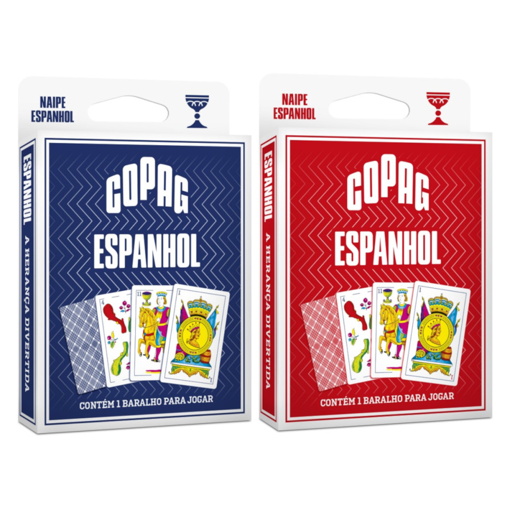 Baralho Copag Espanhol Cartucho Unitário | Shopee Brasil