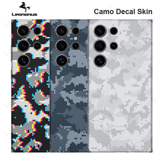 Camo Decal Skin Para Samsung Galaxy S24 S23 S22 Ultra Plus A54 Capa De Filme Protetor De Tela Traseira 3M Adesivo De Embrulho Traseiro