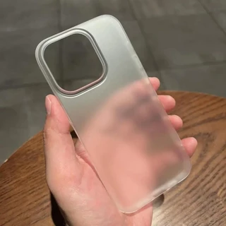 Capa De Telefone Transparente Translúcida Para iPhone 15 14 Plus 13 12 Pro Max Shockproof Slim Silky Skin Cover
