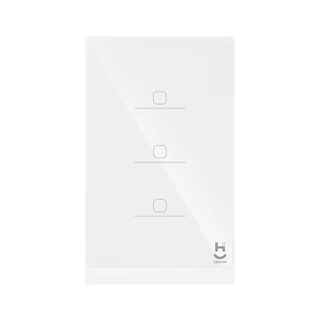 Interruptor Inteligente WiFi Touch 3 Botão Branco