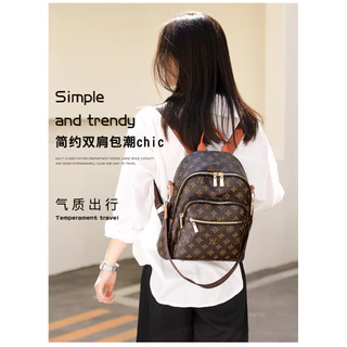 Louis Goodst Mochila Goodst Mochila Feminina Presbyopic Européia Americana Retro Moda Moda Estudantil de Grande Capacidade Mochila Estudantil Mochila Multifuncional Mochila Mensageiro Mochila Pequena