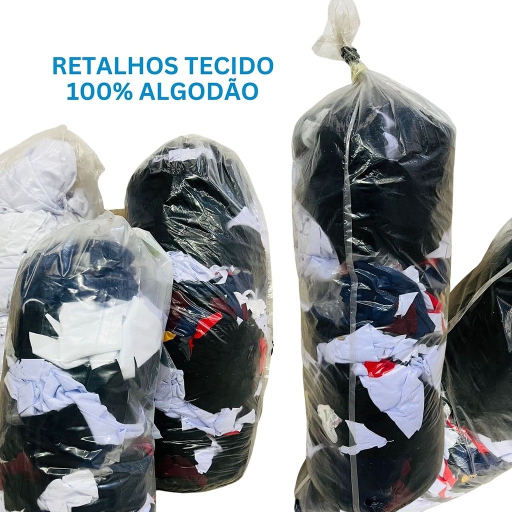 Saco de Retalhos para Enchimentos e Reaproveitamento 10KG | Shopee Brasil