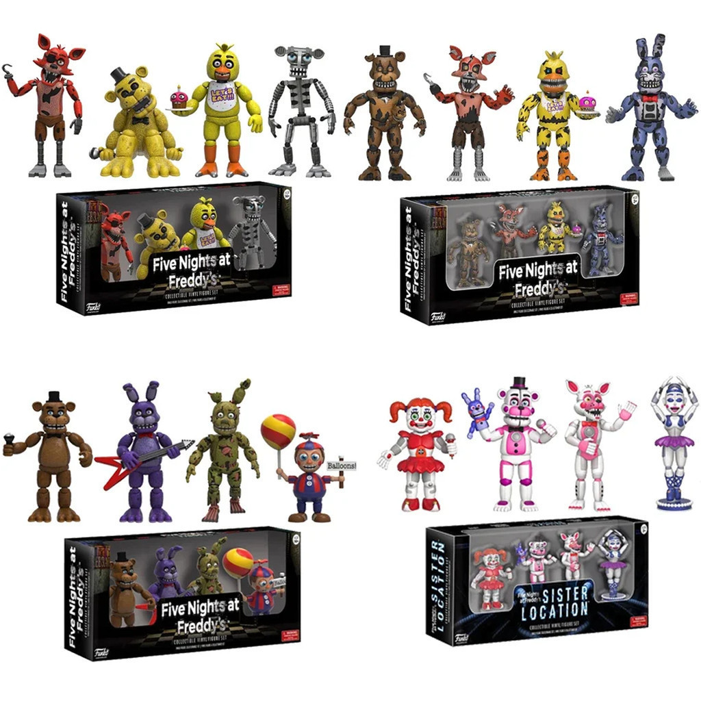Funko FNAF Brinquedo FIVE NIGHTS AT FREDDY'S Action Figuras Pack-2016 ...