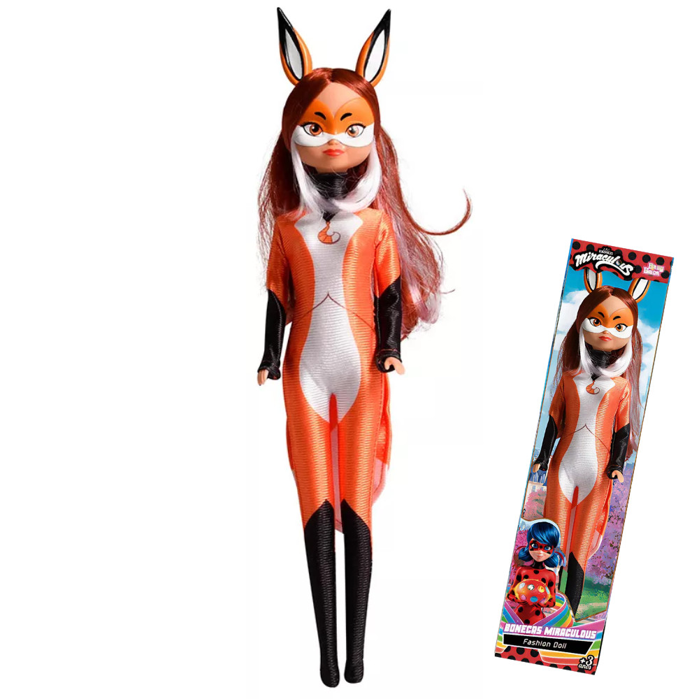 Boneca Rena Rouge Miraculous Fashion Doll 30 Cm Baby Brink