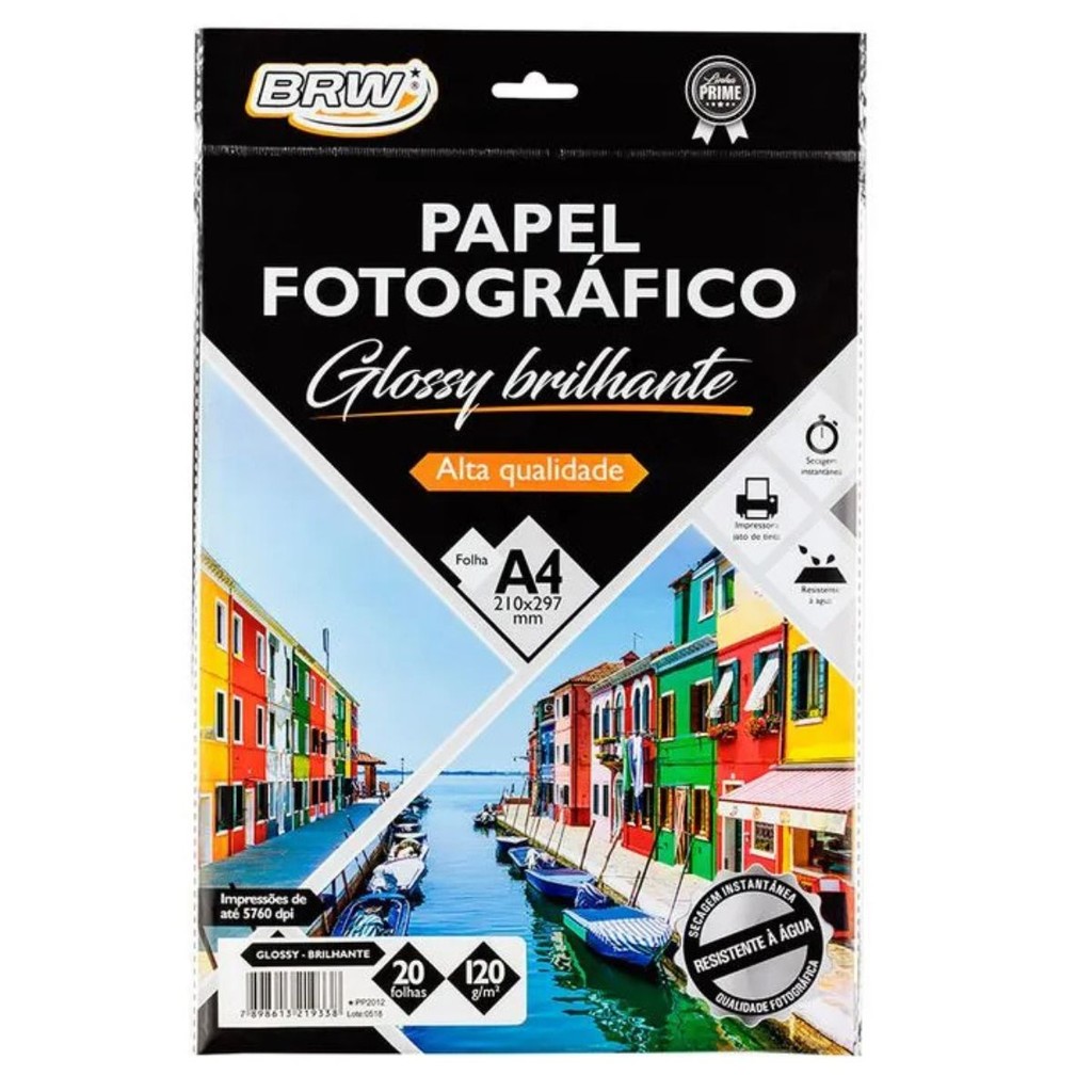 PAPEL FOTOGRAFICO IMPRESSÃO DE ALTA QUALIDADE GLOSSY BRILHANTE 180G A4 ...