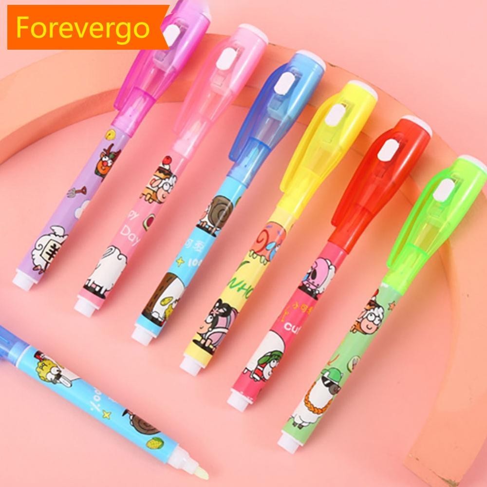 forevergo Magic LED Light Caneta Marcadora UV Incolor Ultravioleta Com  Lanterna De Tinta Escritório Escolar Secreta J1M1 | Shopee Brasil