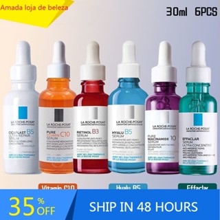 30ML La Roche Posay Soro Antienvelhecimento Para Acne Eficacular/RETINOL B3/CICAPLAST B5/Vitamina Pura C10/HYALU Niacinamida Cuidados Com A Pele