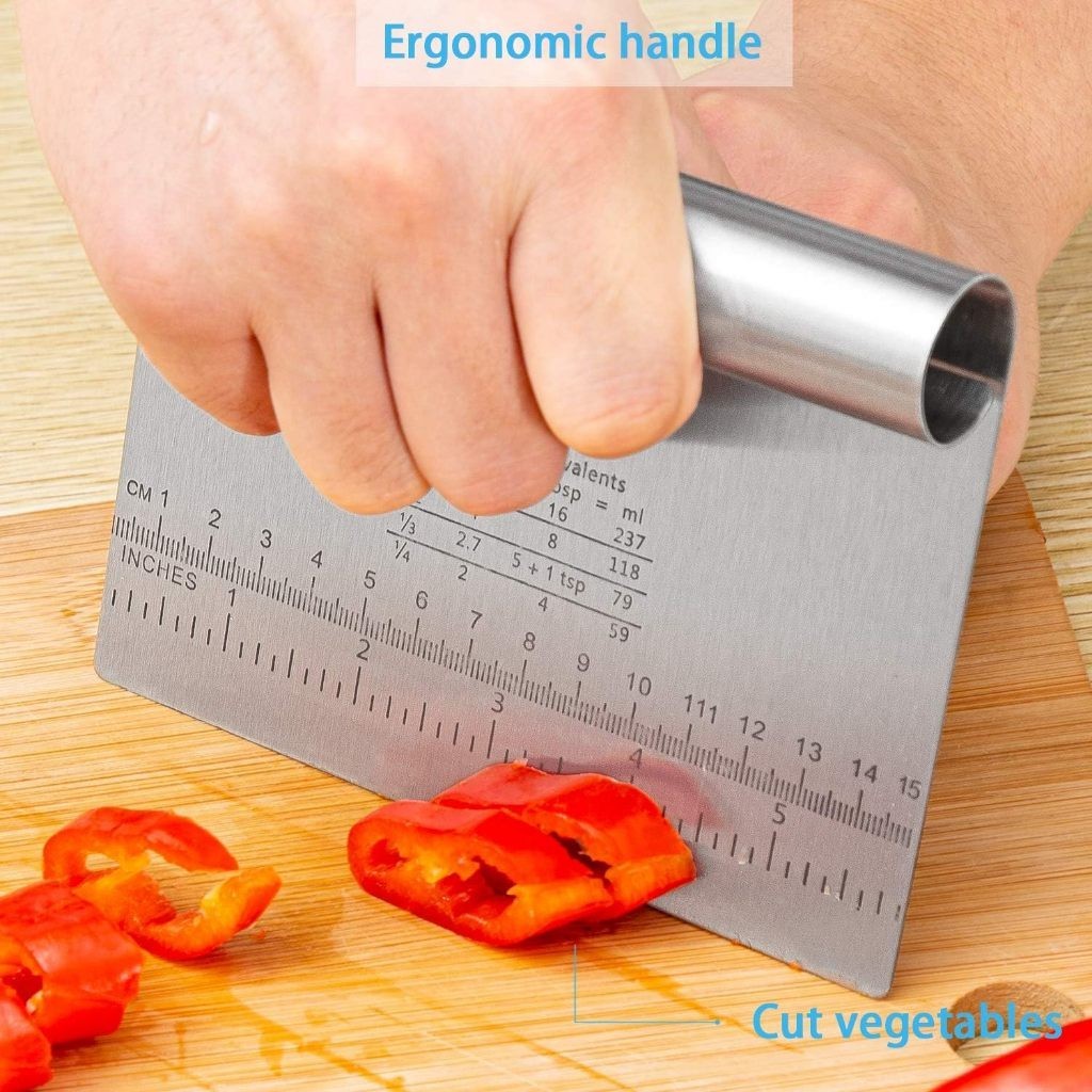 Espátula Em Inox Prática Raspador De Massa Com Cabo Tubular - KL-4193