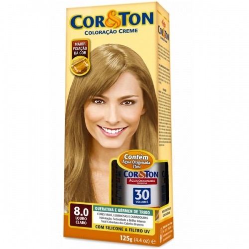 Tintura Cor e Ton 8.0 Louro Claro | Shopee Brasil