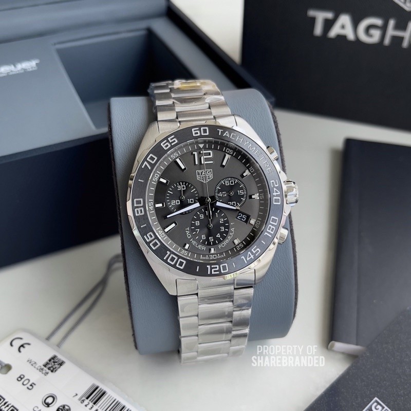 Tag Heuer F1 Quartz Chronograph Cinza Dial 43MM CAZ1011.BA0842