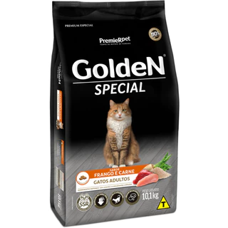 Alimento Golden Select Gatos Adultos 3Kg Ração Saudável