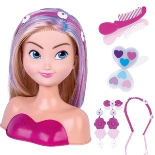 Boneca Busto Nancy Hair Com Maquiagem, Para Pentear - Super Toys