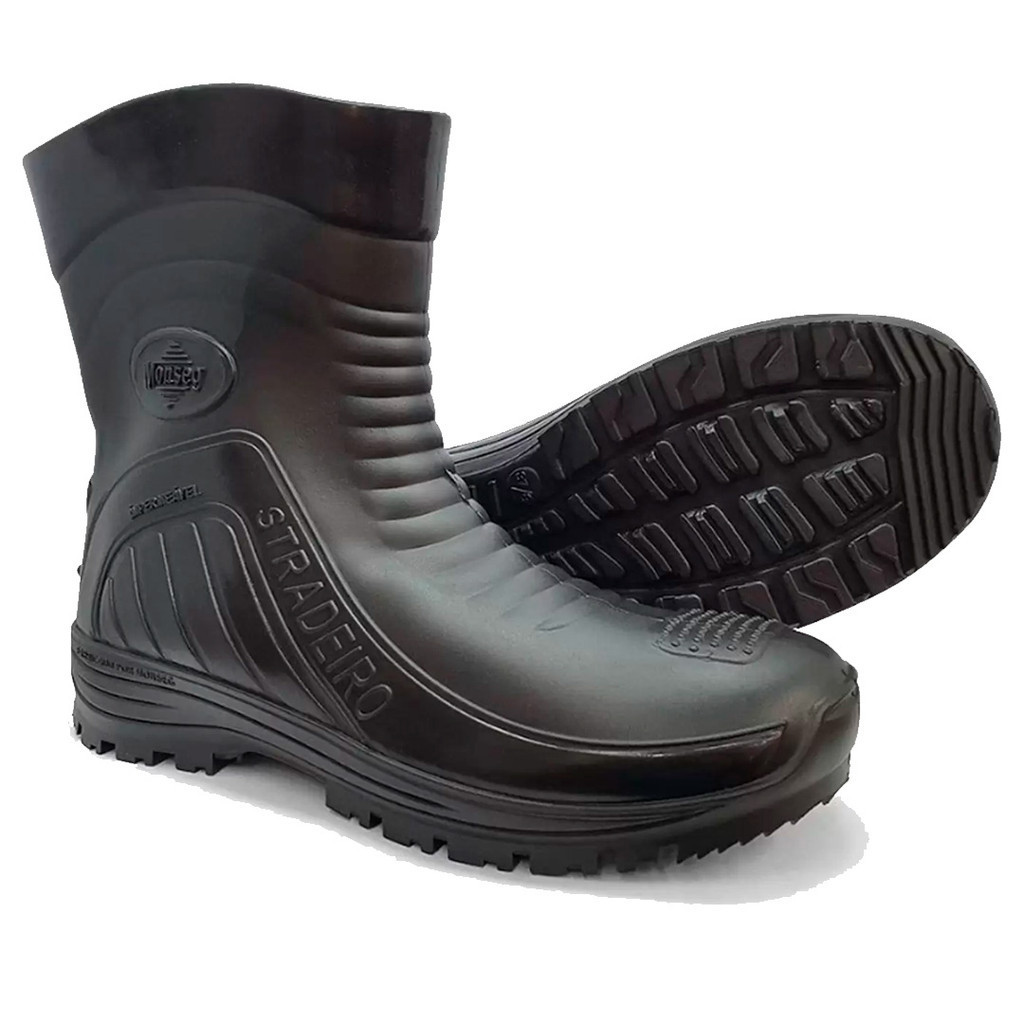 Bota 100% Impermeável Chuva Motociclista Motoqueiro Monseg