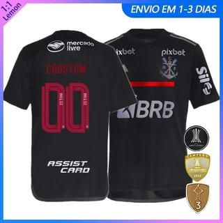 2023-2024 Camisa Da Equipe FL III Preto Reflected Futebol Masculino Versão Tailandesa 1:1 Patrocinador