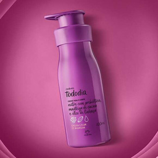 (venc. 04/2026) Creme Hidratante 400ml Ameixa e Flor de Baunilha Natura Tododia