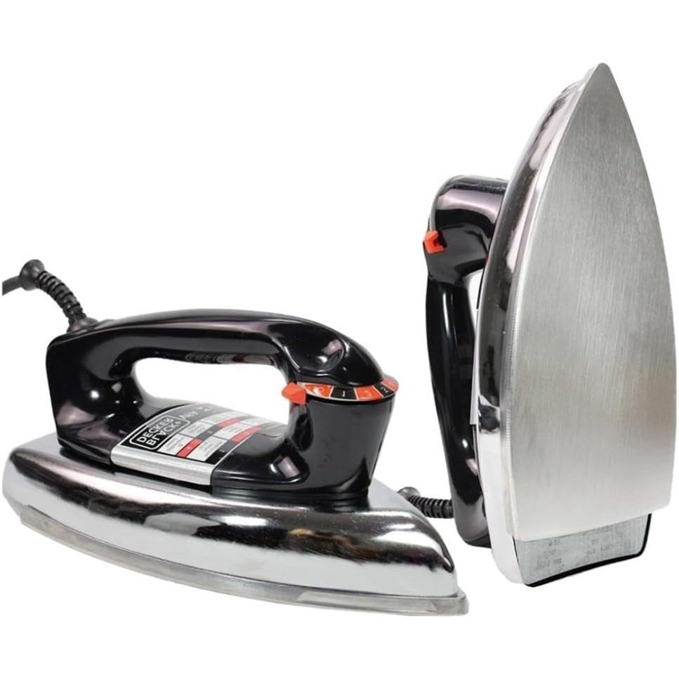 Ferro De Passar Roupa A Seco Metálico Preto 220v | Shopee Brasil