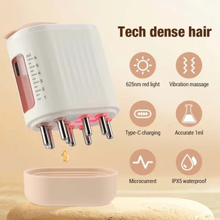 DECINIEE Head Scalp Massager 625nm Terapia Com Luz LED Vibração Massagem Comb Medicina Óleo Líquido Aplicador Crescimento Do Cabelo