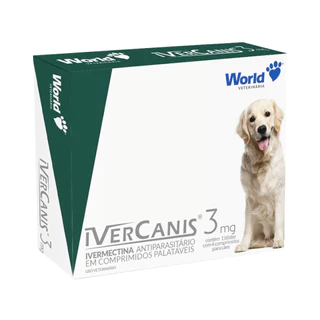 Ivercanis 3mg Remédio Contra Carrapatos Parasitas 1cx 04 Comprimidos