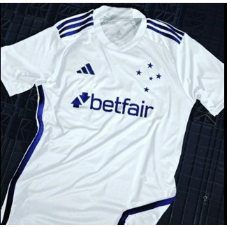 CAMISA DE TIME CRUZEIRO BRANCA 2024 EM PROMOÇÃO