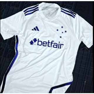 CAMISA DE TIME CRUZEIRO BRANCA 2024 EM PROMOÇÃO