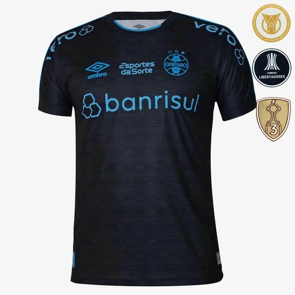 CAMISA DE TIME GREMIO PRETO 2024.