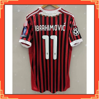 Camisas De Futebol 11-12 AC Milan Retro Casa Alta Qualidade Inzaghi Camisa de time 【Frete grátis】