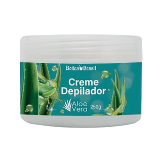 Creme Depilatório para Corpo, Pernas, Axilas e Virilhas - Creme com Aloe Vera Botica Brasil 250g