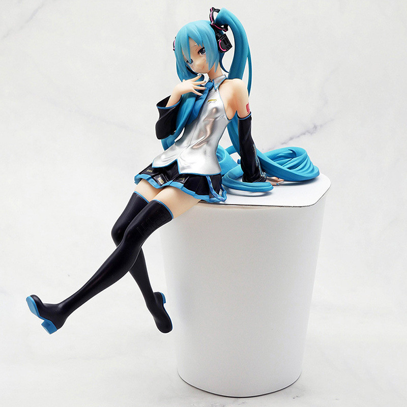 Hatsune Miku Figura Figura Preto Estrela Vermelha Vermelha Ver Hatsune Pressão Instantânea Noodle Hatsune Anime Anime Bidimensional Uniforme Bela Menina