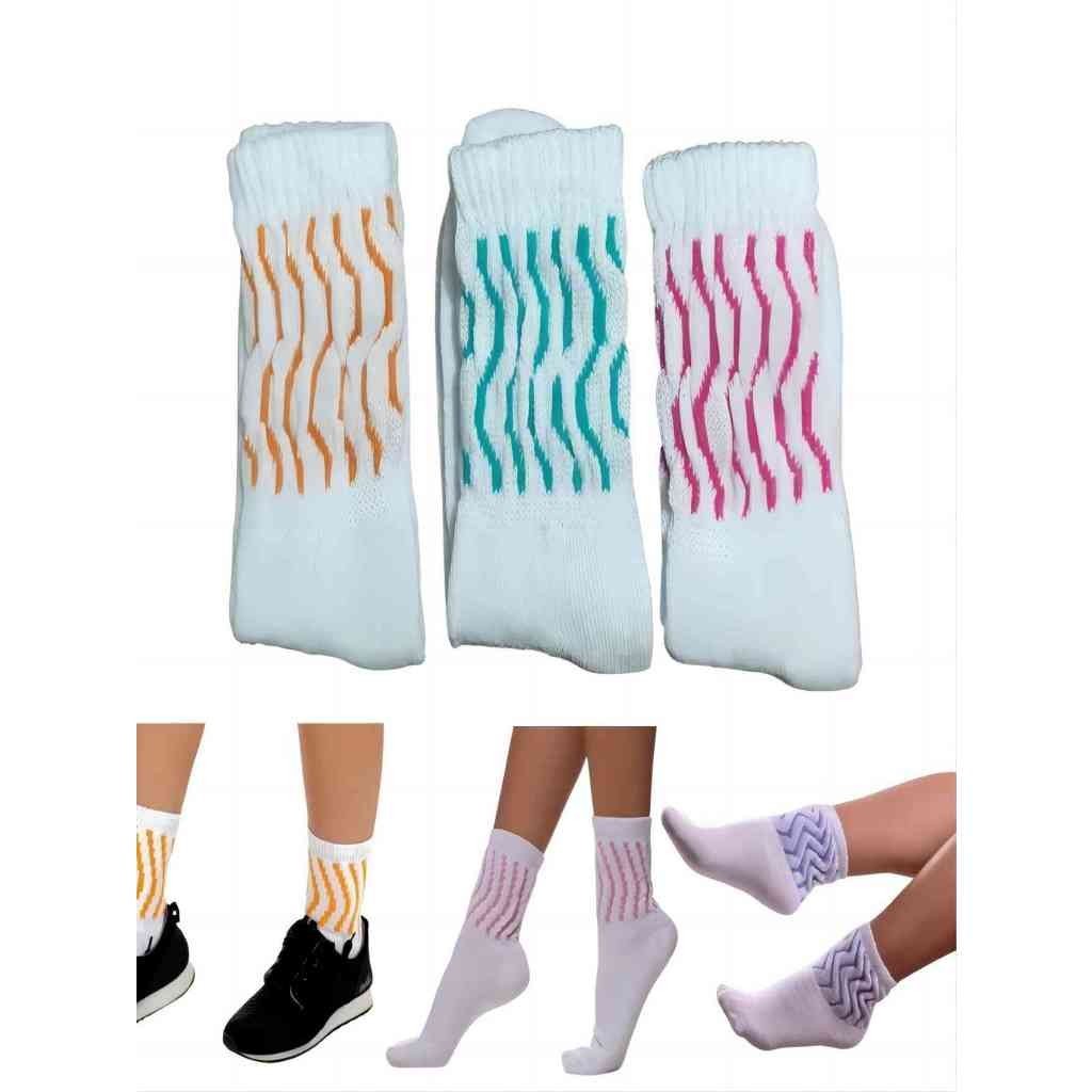 kit 4 Pares Meias Aeróbica Feminina Meias Malhar Meias Caminhada Meias Promoção