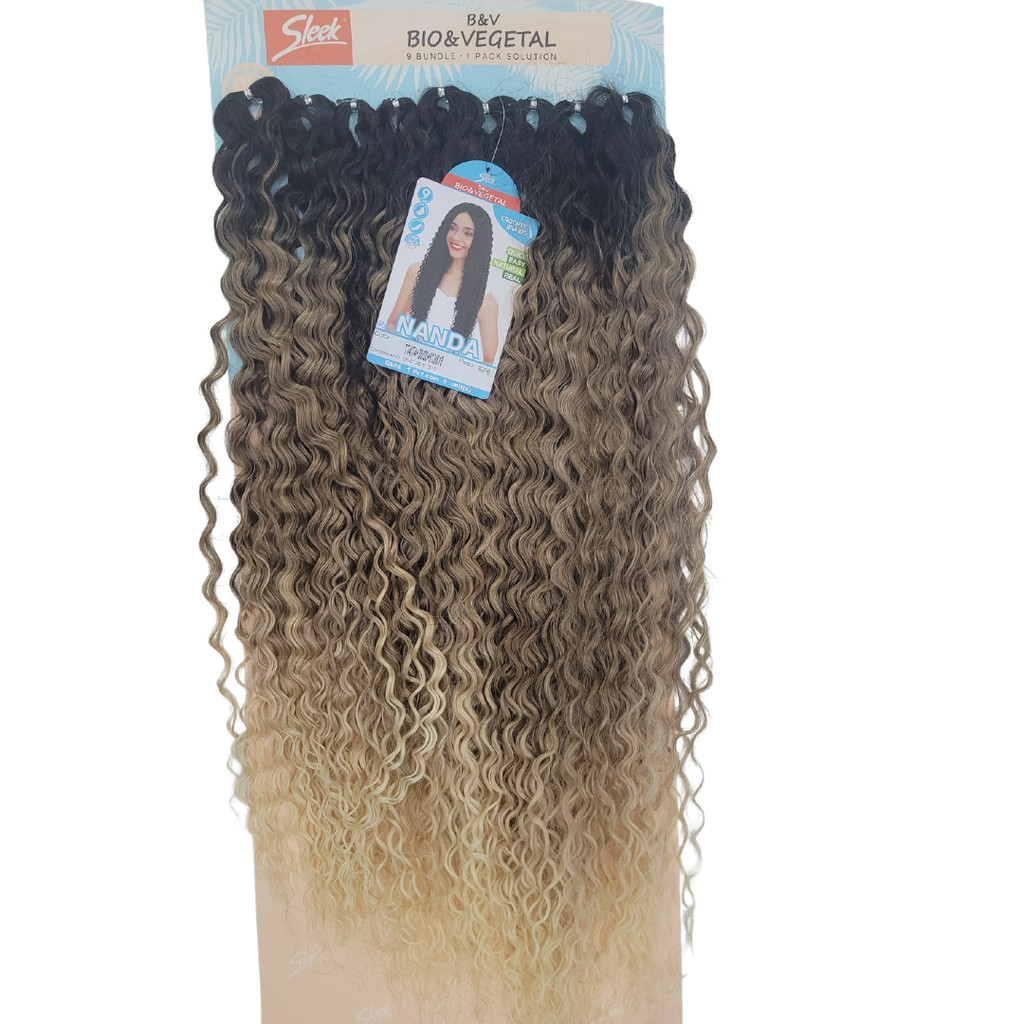 Cabelo Bio Vegetal Nanda Crochet Braid Sleek 75cm 320G | Shopee Brasil