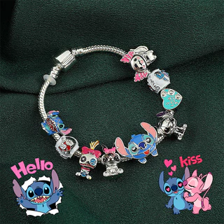 Pulseira Disney Stitch Jóias Feitas À Mão Meninas Casal De Natal Presente De Aniversário