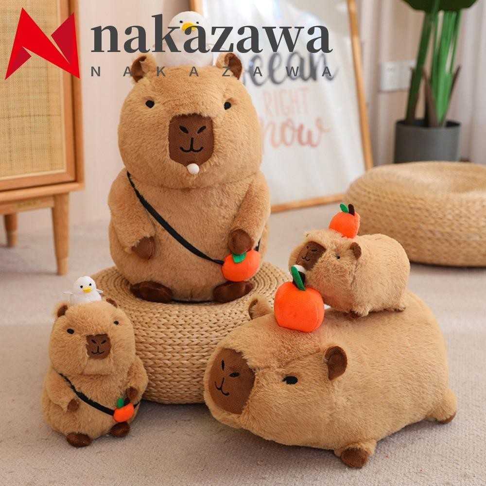 Nakazazawa Simulação Boneca De Pelúcia Capybara , Decoração De Casa Suave Recheada Brinquedo De Natal