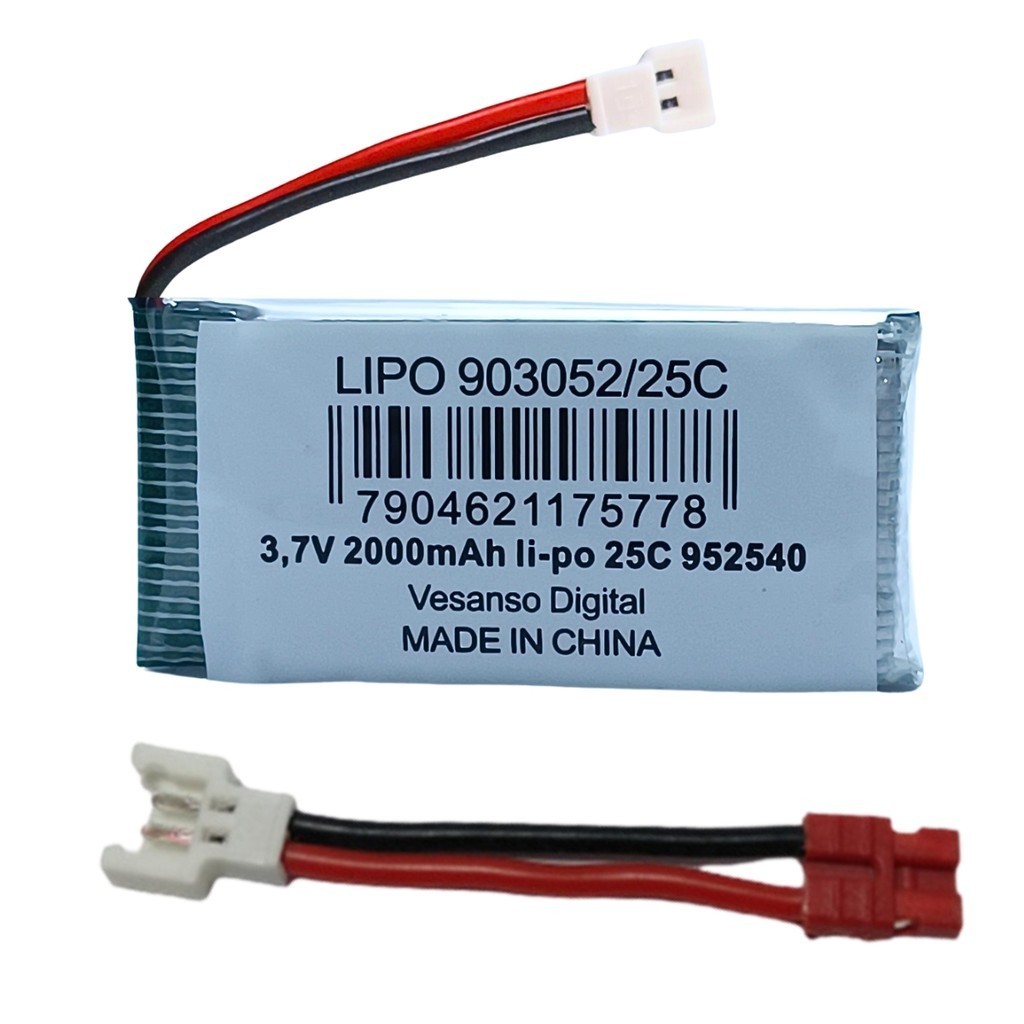 vhbw 2x batteria compatibile con Syma S107G, S108G drone quadricottero multicottero (240mAh, 3