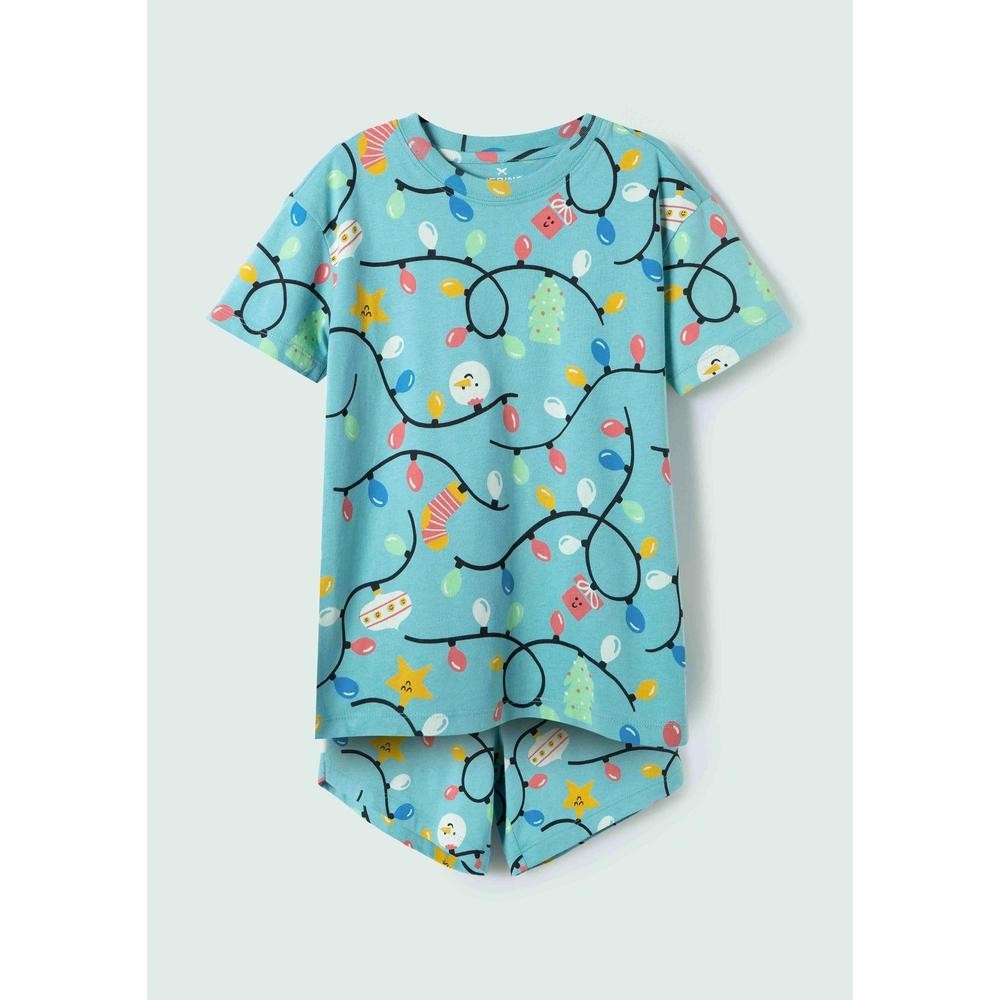 Pijama Curto Infantil Unissex Que Brilha No Escuro Hering Kids