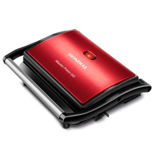 Sanduicheira Grill Red Ceramic Mondial 1000w - 220v
