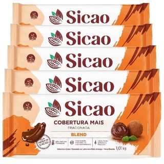 Kit Com 5 Coberturas Mais Blend Barra 1,01kg Sicao