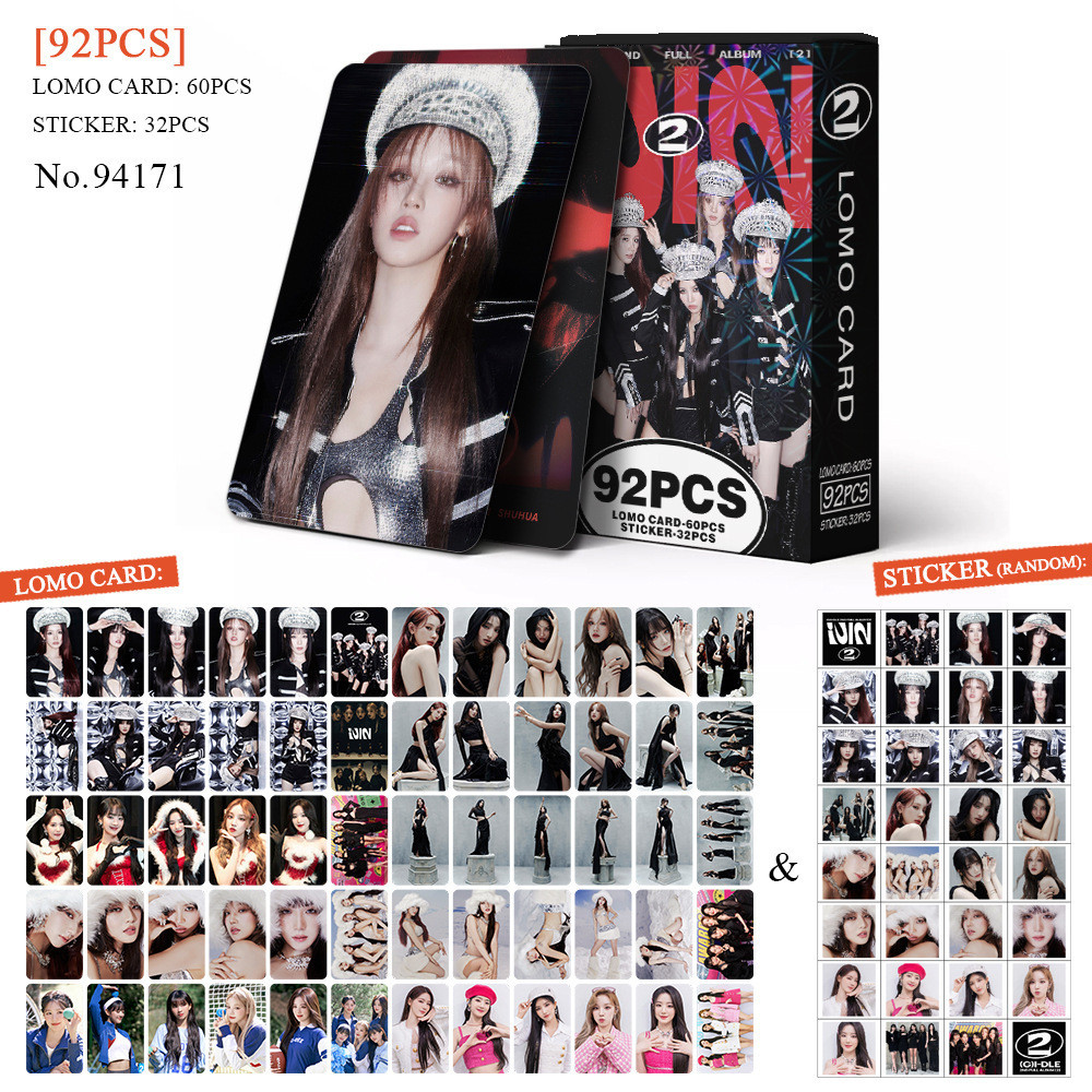KPOP 92pcs/box GIDLE Photocard 2o Álbum Completo2 LOMO Cartão
