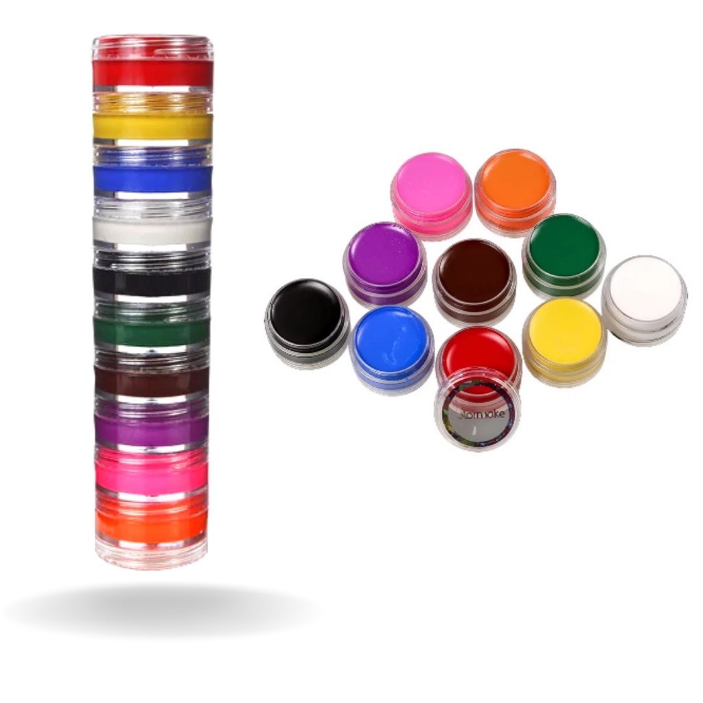 Tinta 10 Cores Colormake Cremosa! Maquiagem Artística.