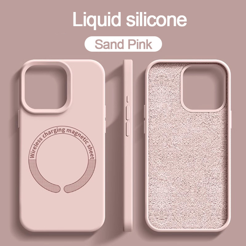 silicone Líquido Compatível Com O iphone 11 12 13 14 15 Pro Max Plus Estojo De Estético À Prova De Queda