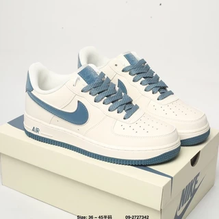Nike Air Force 1 Low'07 Metro Water Sky Blue Star Top Um Casual Cricket Shoe Shock Absorbent Non Slip Casual Sports Shoes Unisex