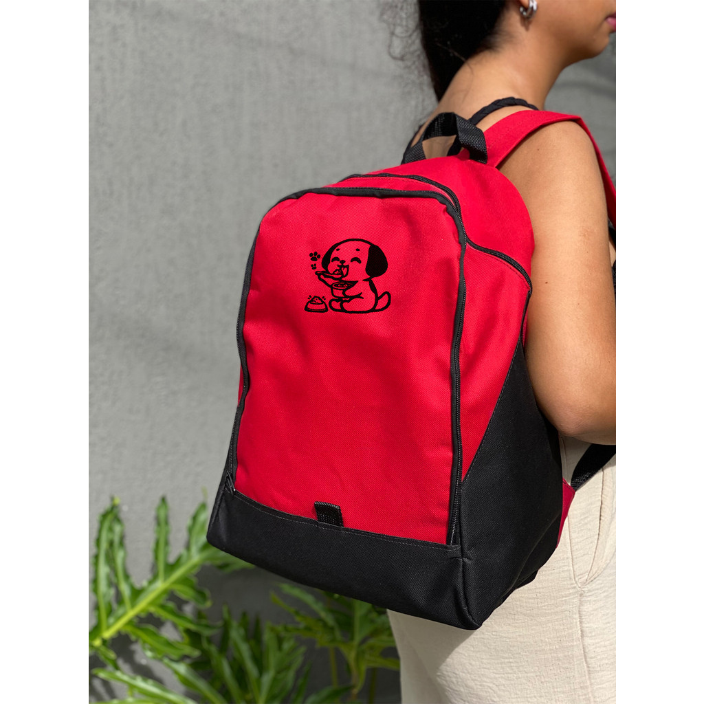 Mochila Bicolor - CACHORRO COMENDO - Stilo Club Academia Trabalho Escolar  Faculdade VIagem Fut Masculino Feminino | Shopee Brasil