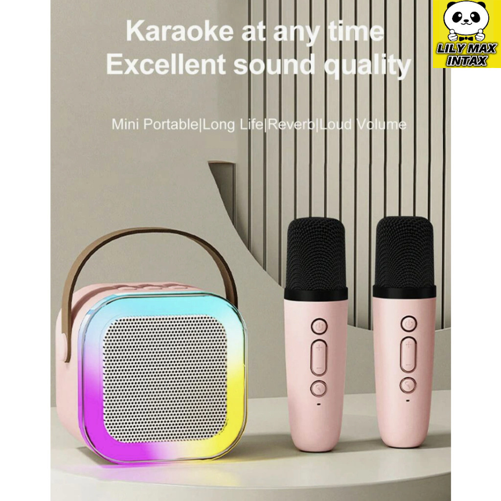 Caixa De Som Com Microfone Karaokê sem fio Bluetooth Brincadeira Família Crianç(A29/A30)