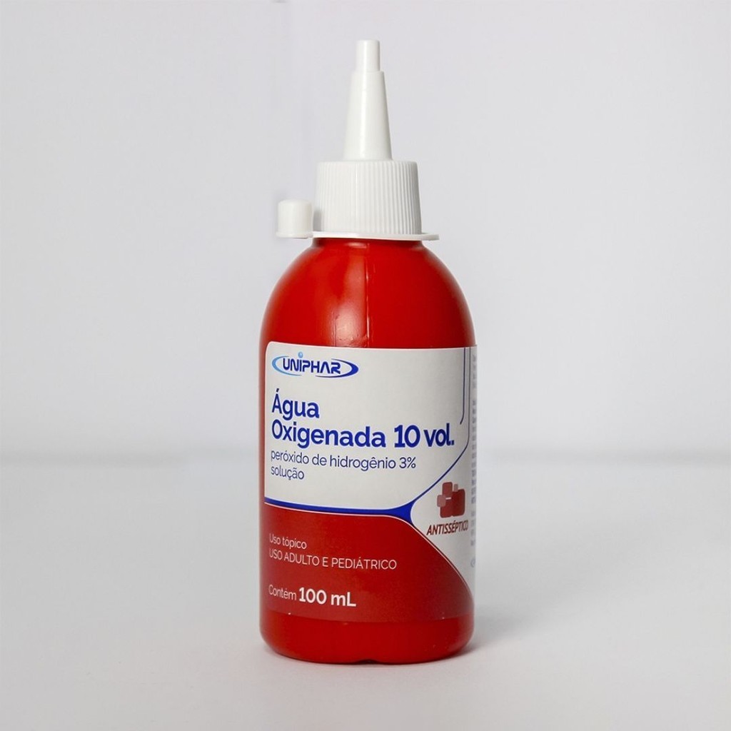 AGUA OXIGENADA 10 VOL 100ML - UNIPHAR | Shopee Brasil