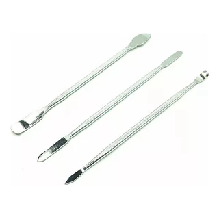 Kit 3 Espátula Metal Manutenção Reparo Celular Fone Notebook