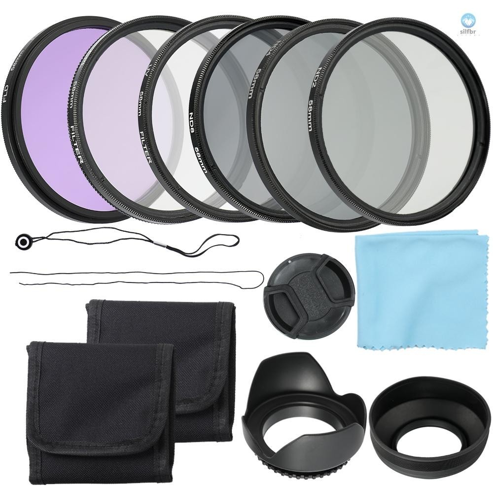 Câmera Profissional Kit De Filtros De Lentes UV CPL FLD E Altura Photo ND Conjunto Densidade Neutra Acessórios De Fotografia 58mm