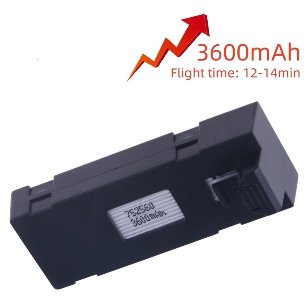 Bateria 3600mAh para Drone E88 E88PRO E88MAX E525 E99 E99PRO P1 P5PRO K3 S1 P8 3600mAh